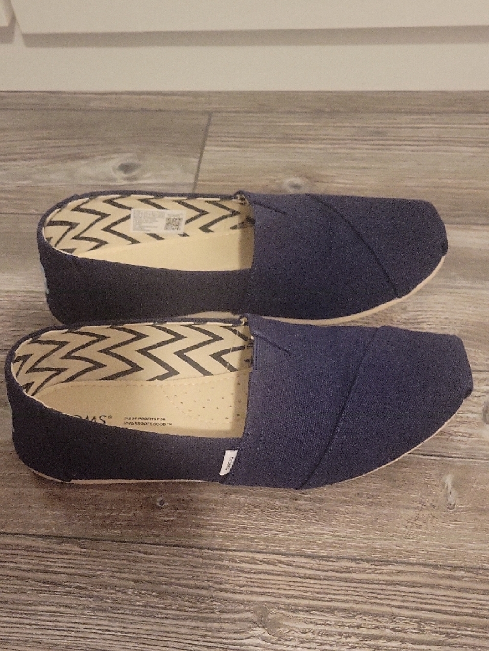 Toms Navy Canvas Slip-On Loafers